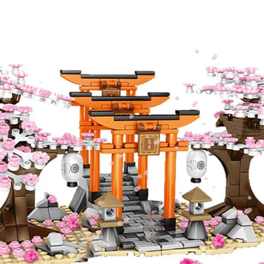 Sakura Blossom / Cherry Blossom Japanese Theme Building Block Sets many designs, some with lighting from NSE Imports #2.
